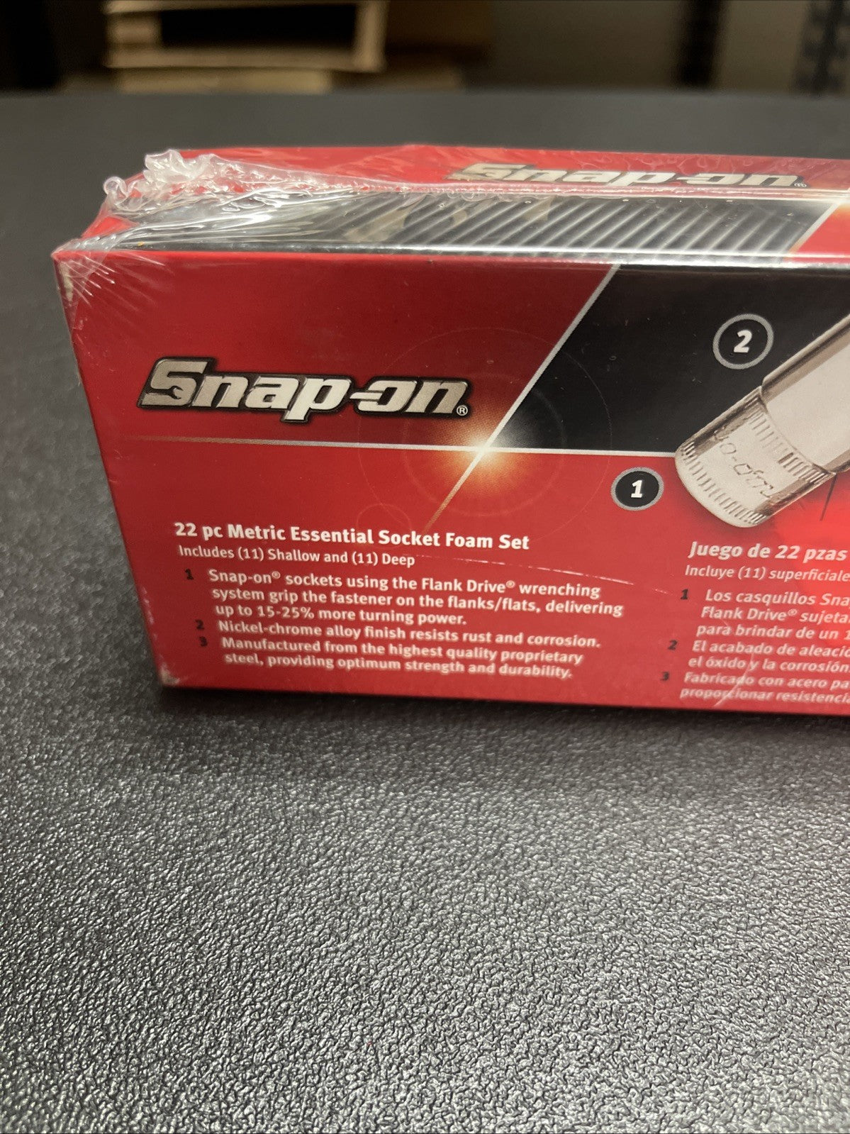 New Snap-on 22pc 1/4" drive Metric  Shallow & Deep Socket Set 122STTMMFDT