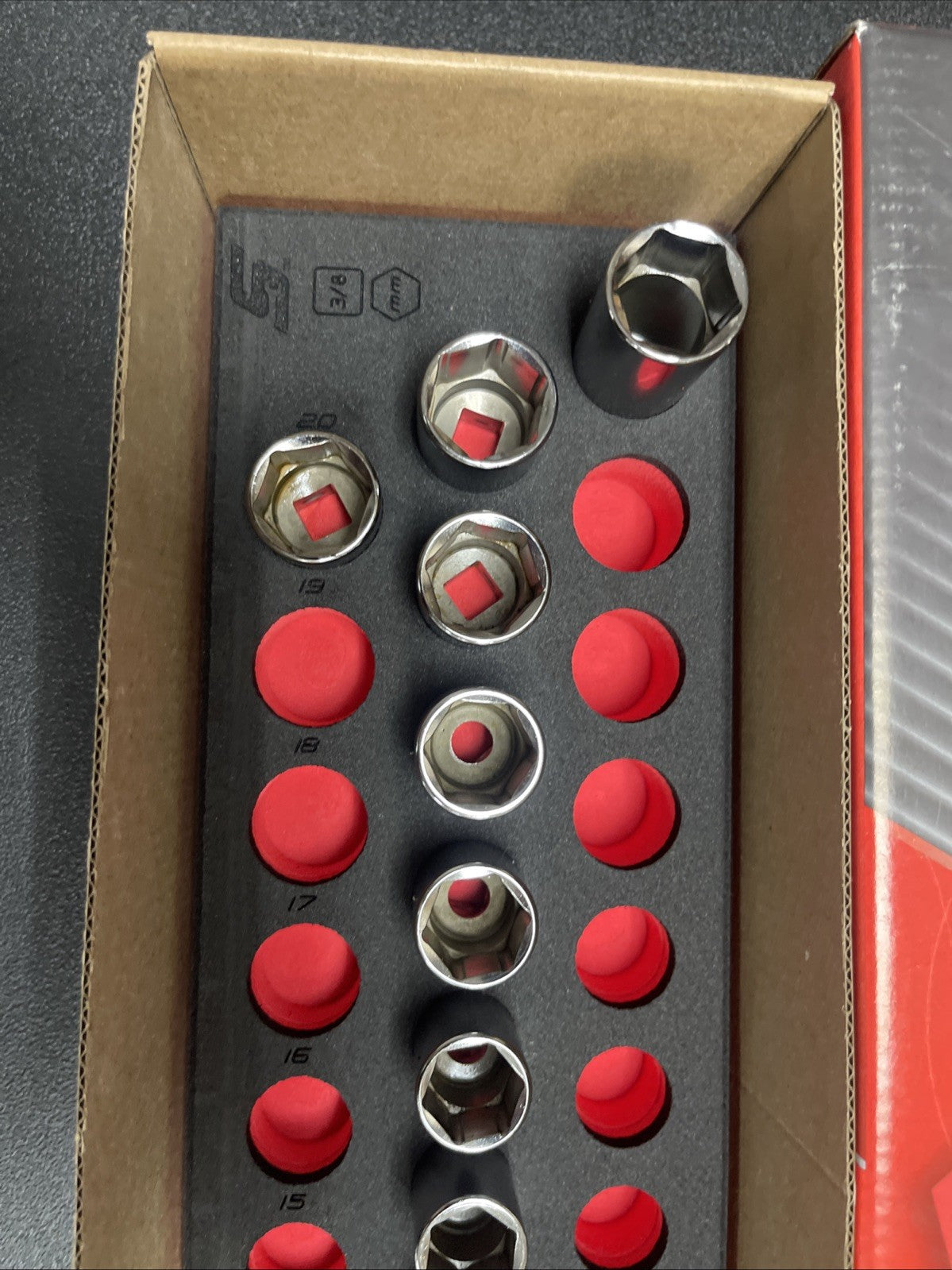 For Snap-on 221SFMSFRX 21pc 3/8" Drive Metric Socket Set 6–20mm Shallow & Deep