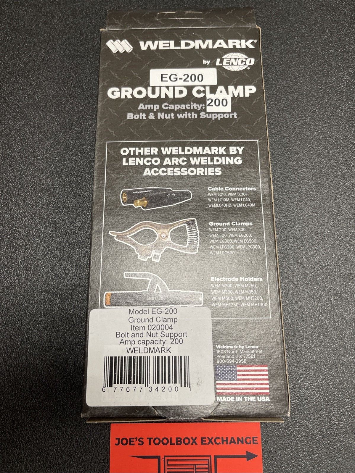 WELDMARK by Lenco 200 Amp Welding Ground Clamp EG-200