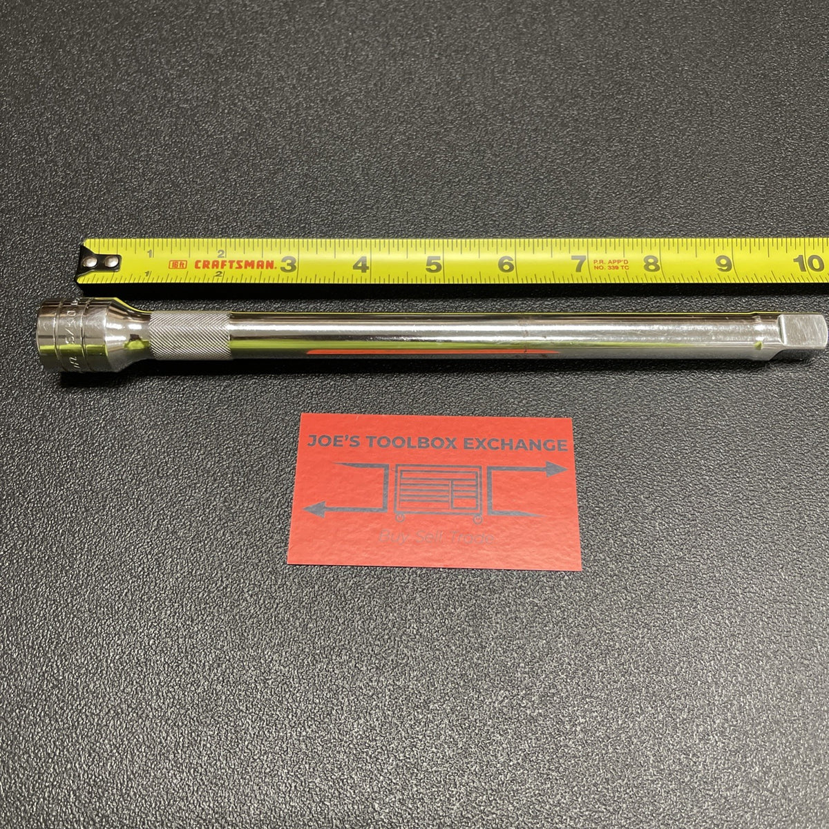 Snap-on Tools USA Used ADD ON SIZE 1/2" Drive 10" Knurled Socket Extension SXK10