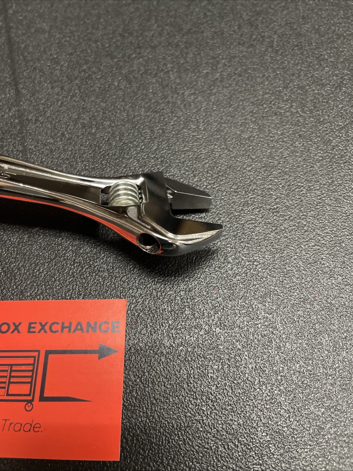 Snap-on Tools 6" Length Chrome Smooth Jaw Adjustable Wrench AD6BA