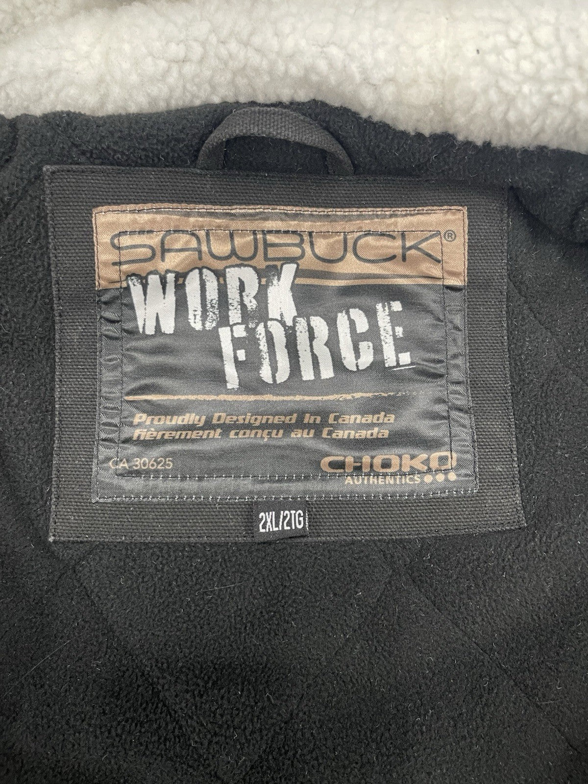 Snap On Tools Choko Jacket MENS Black Full Zip Winter Coat SIZE 2XL