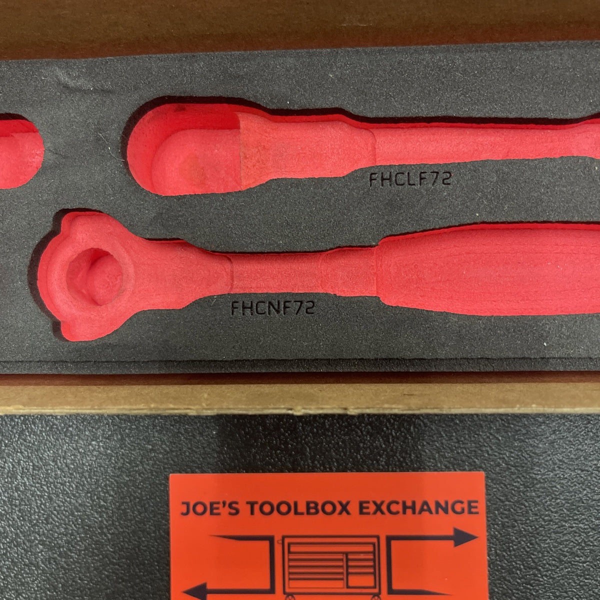 Snap-on Tools RED FOAM ORGANIZER for 6pc 3/8" Drive Compact Soft Grip Ratchets