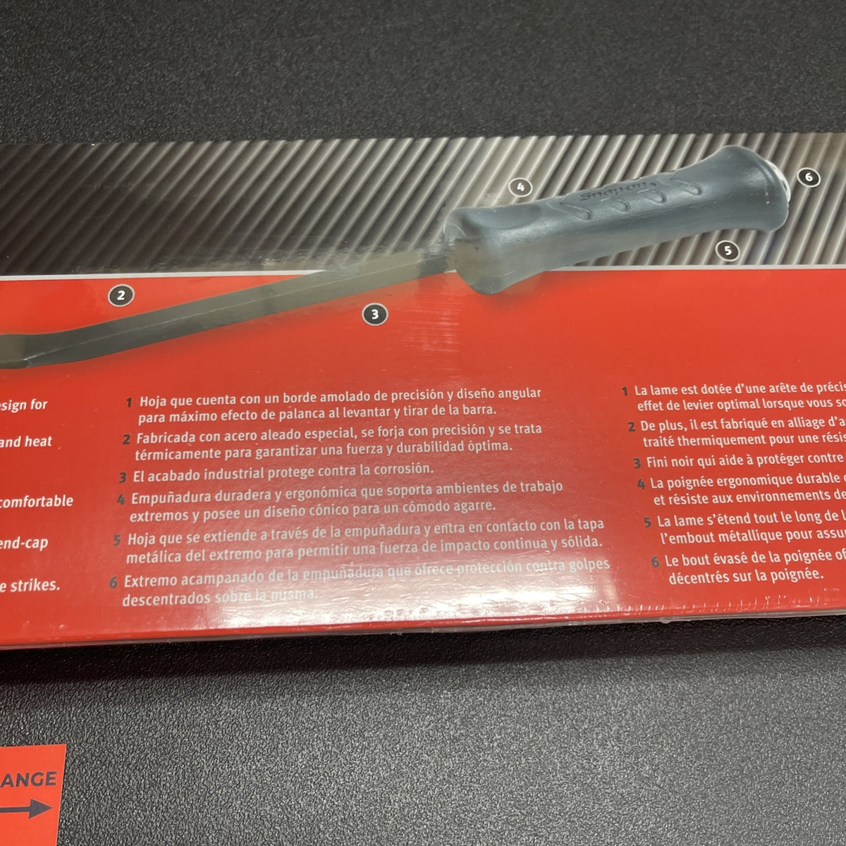 Snap-on Tools USA NEW GREY 4 pc Striking Prybar Set 8” 12” 18” 24” SPBS704ADT