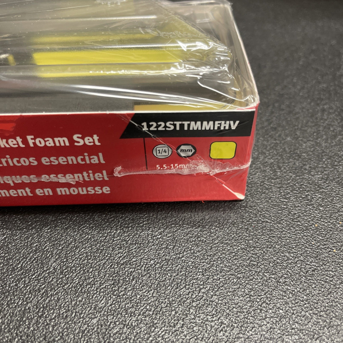 New Snap-on 22pc 1/4" drive Metric  Shallow & Deep Socket Set 122STTMMFHV Hi-Viz