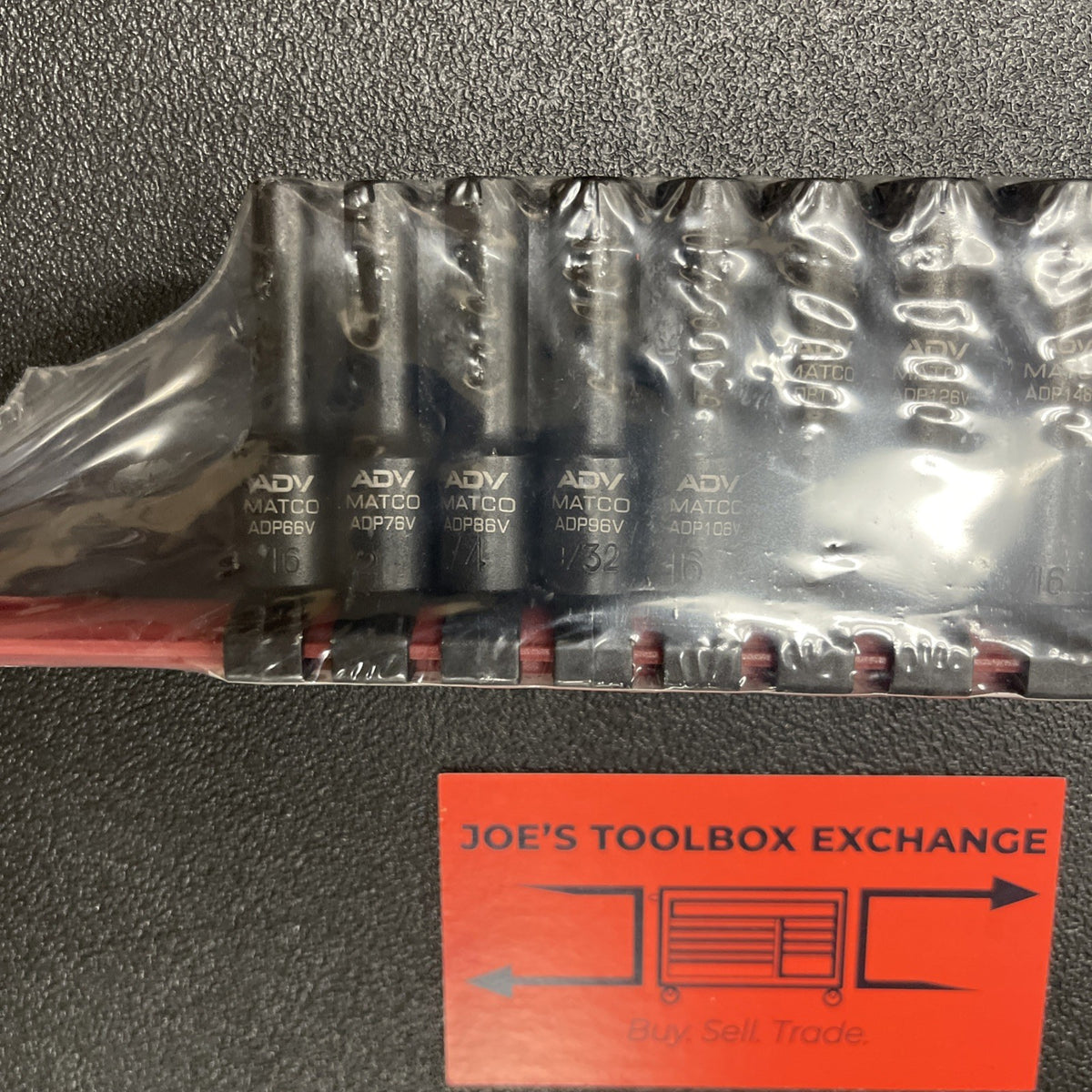 Matco Tools 10 Piece 1/4” Drive SAE 6 Point ADV Deep Impact Socket Set SADP106V