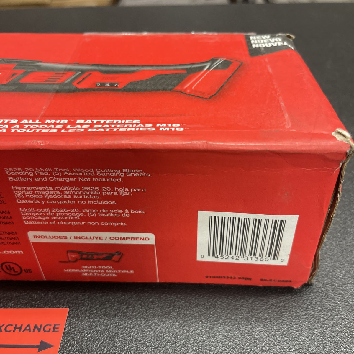 Milwaukee 2626-20 M18 Cordless Li-Ion Oscillating Multi-Tool Bare Tool