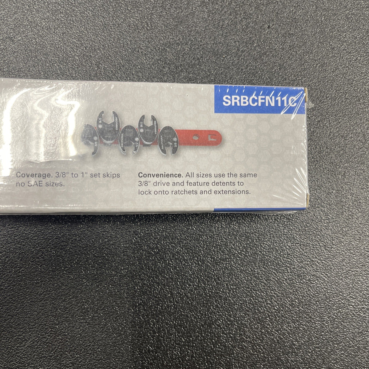 Matco Tools SRBCFN11C Crowfoot Flare Nut Wrench Set SAE 3/8” Drive 6pt 11 Piece