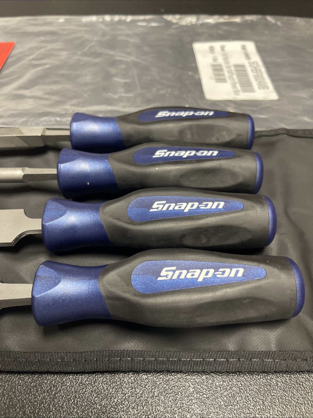 Snap-on Tools PORTUGAL NEW 4-Piece POWER BLUE Mixed File Set SGHBF600AMB