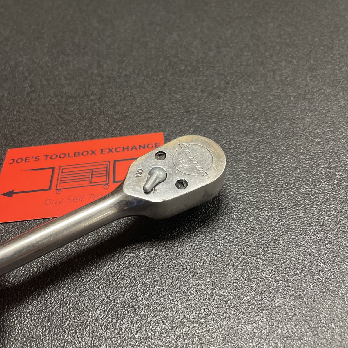 Snap-On F936 3/8" Drive Chrome Handle Fixed-Head Ratchet  USA