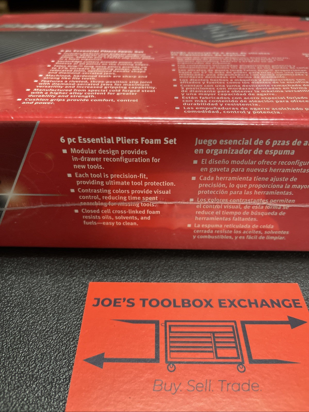 Snap-on Tools USA NEW ORANGE 6 PIECE Essential Pliers Cutters in Foam PL600ES1FO
