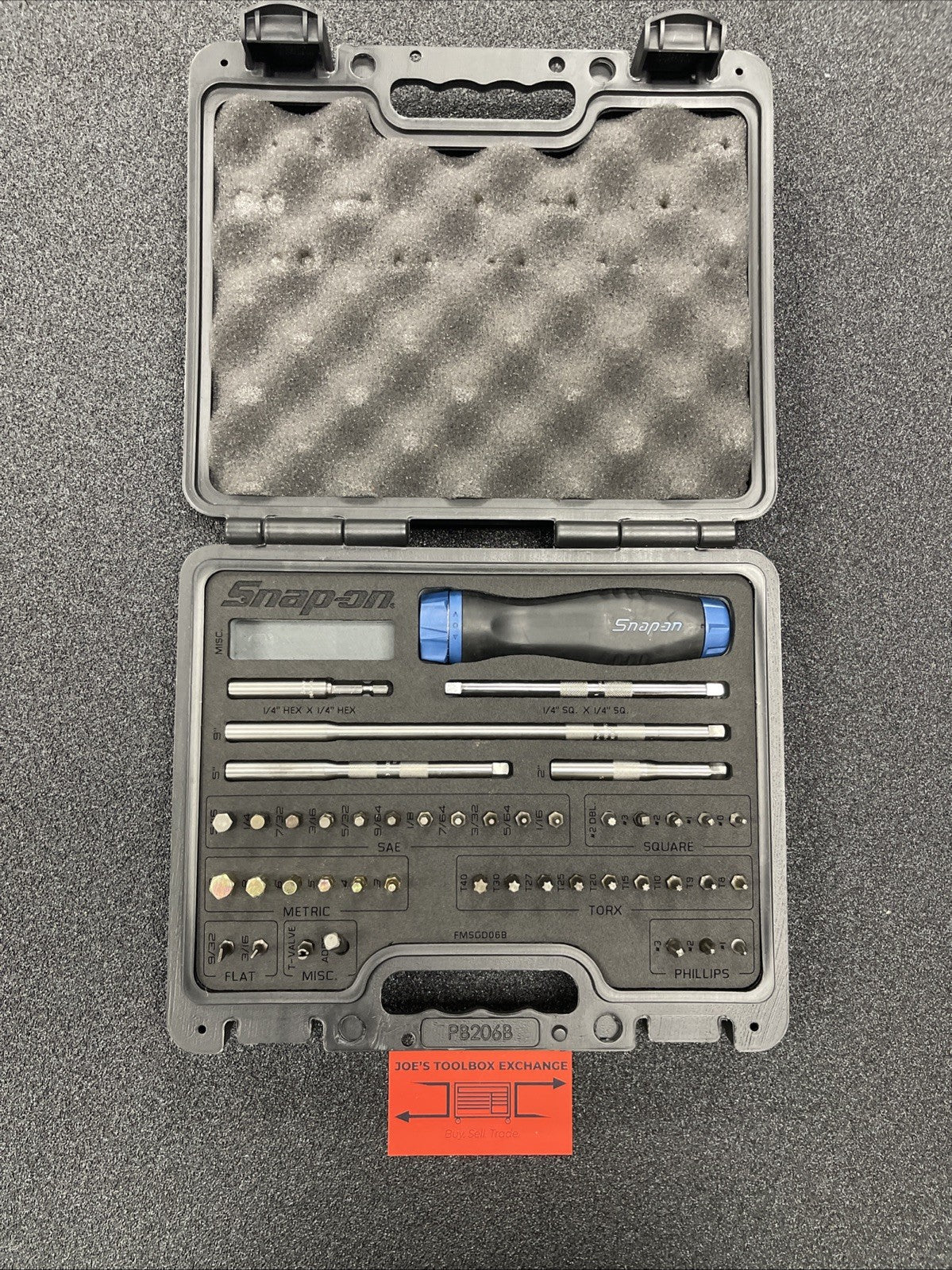 Snap-on Tools USA NEW POWER BLUE Ratcheting Screwdriver Master Set SGDMRC44FMB