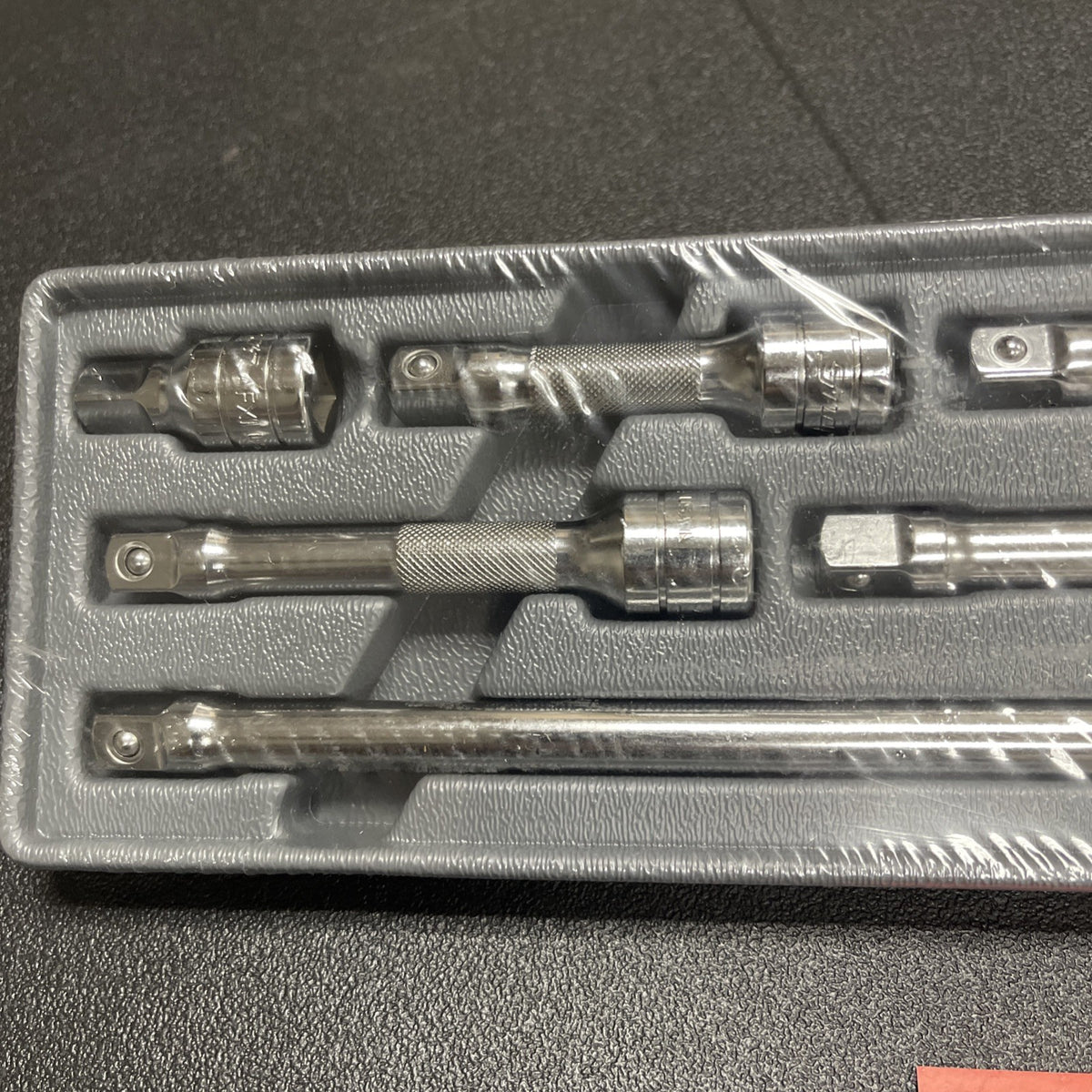 Snap-On Tools 6pc 3/8" Drive Knurled Chrome Socket Extension Set 206AFX USA NEW