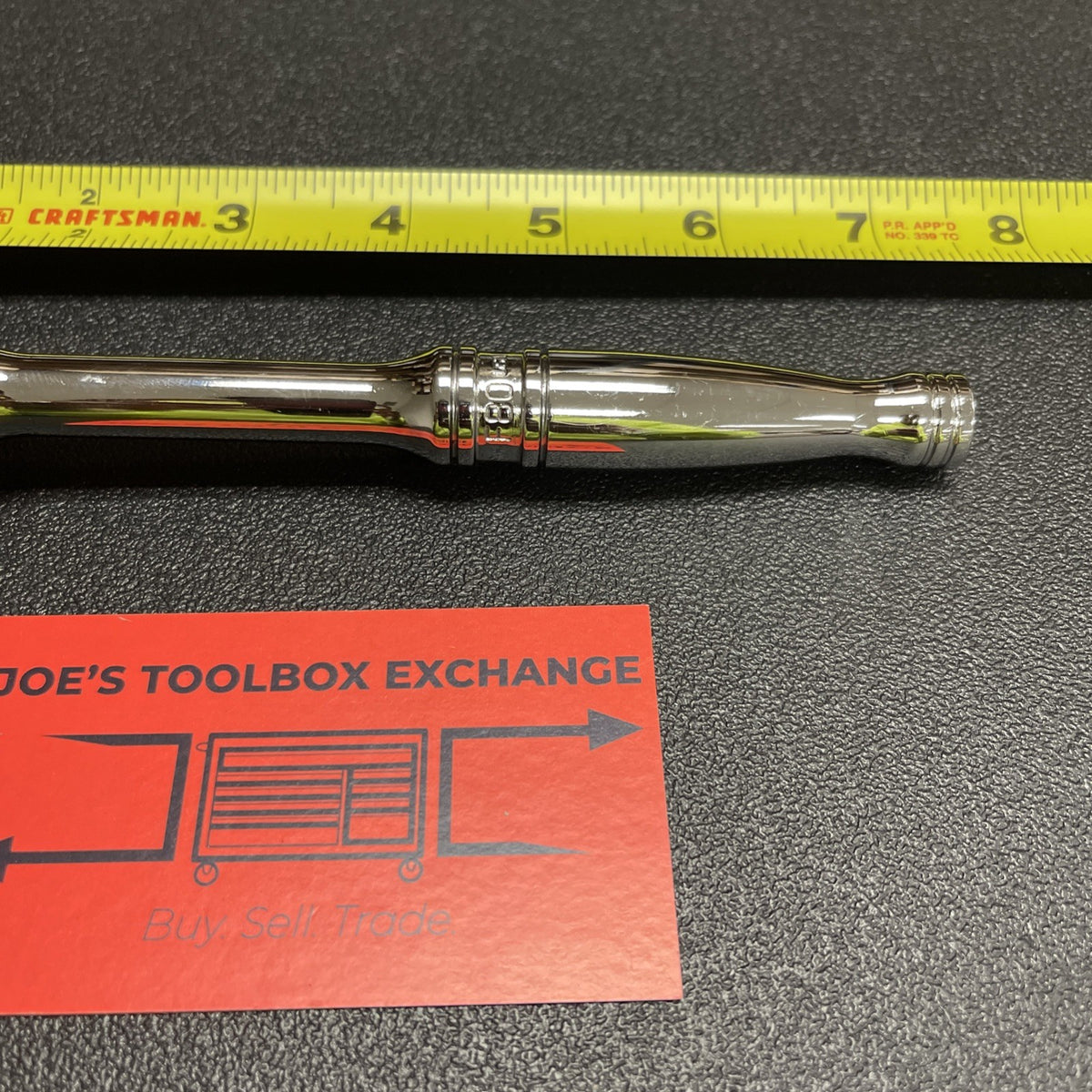 Snap-on Tools USA Used 3/8" Drive Fine Tooth Standard Handle Chrome Ratchet F80