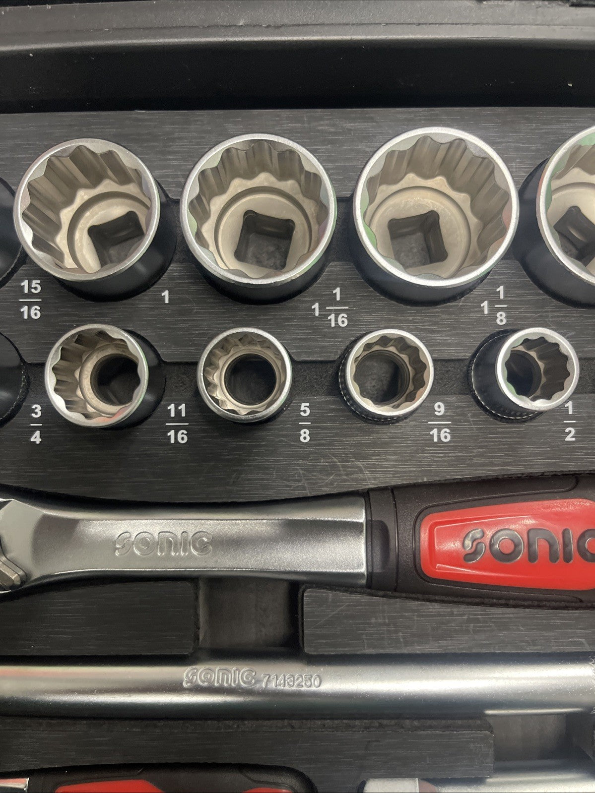 Sonic Socket Wrench Set MCS SAE SOCKET SET 1/4" 1/2", 85-PCS NEW