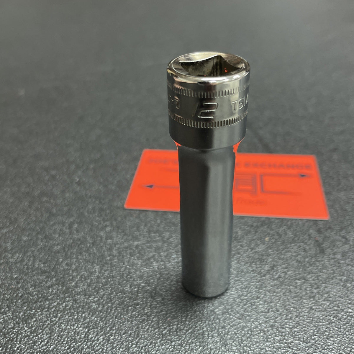 Snap-On Tools USA NEW 1/2" Drive 12mm Metric 6 Point Deep Chrome Socket TSM12A