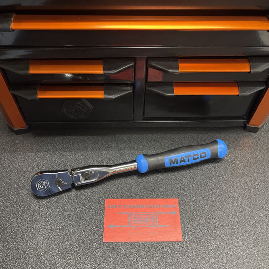 Matco BFR98LFx BFR98LFB 3/8" DRIVE 10” 88 TOOTH FLEX HEAD RATCHET BLUE HANDLE
