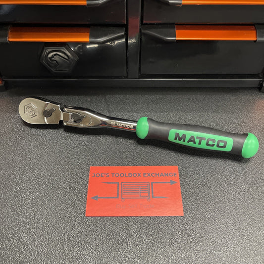 Matco BFR98LFx BFR98LFG 3/8" DRIVE 10” 88 TOOTH FLEX HEAD RATCHET GREEN HANDLE