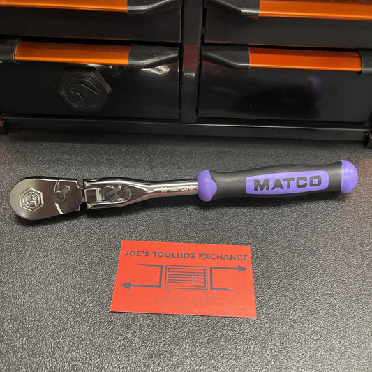 Matco BFR98LFx BFR98LFP 3/8" DRIVE 10” 88 TOOTH FLEX HEAD RATCHET PURPLE HANDLE