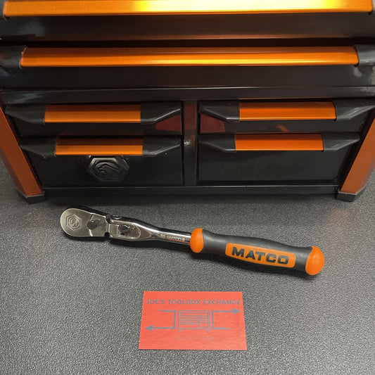 Matco BFR98LFx BFR98LFM 3/8" DRIVE 10” 88 TOOTH FLEX HEAD RATCHET ORANGE HANDLE