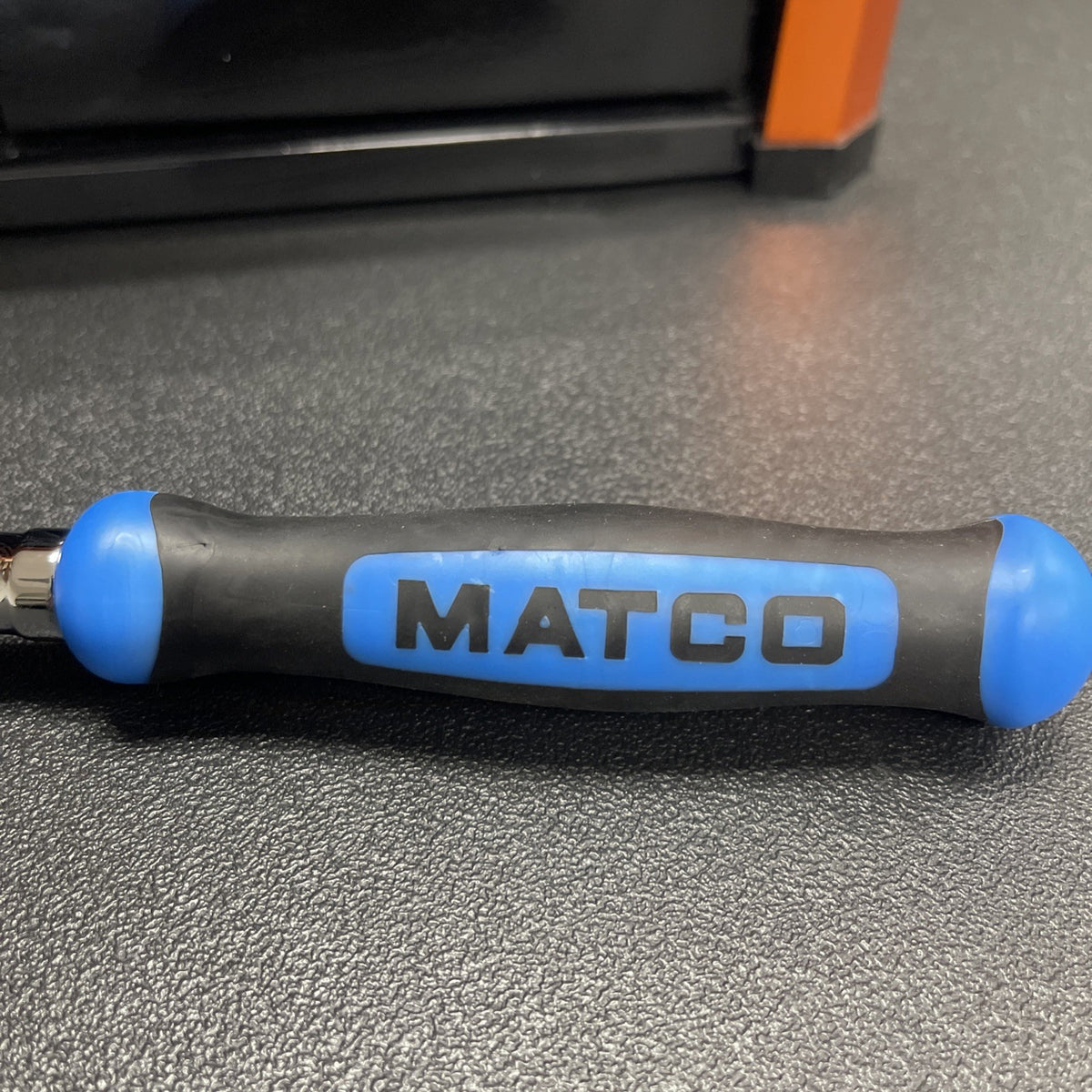 NEW! Matco Tools BFR128LFB 3/8" DRIVE 12-1/2" LOCKING FLEX HEAD RATCHET BLUE